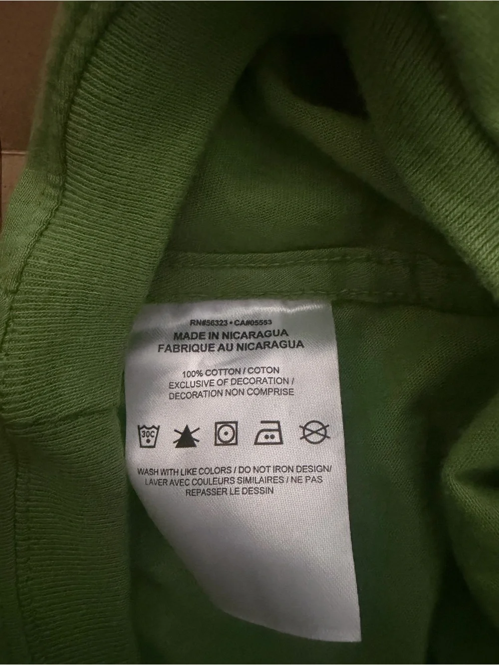 Nike Green Tee with White Swoosh and Text